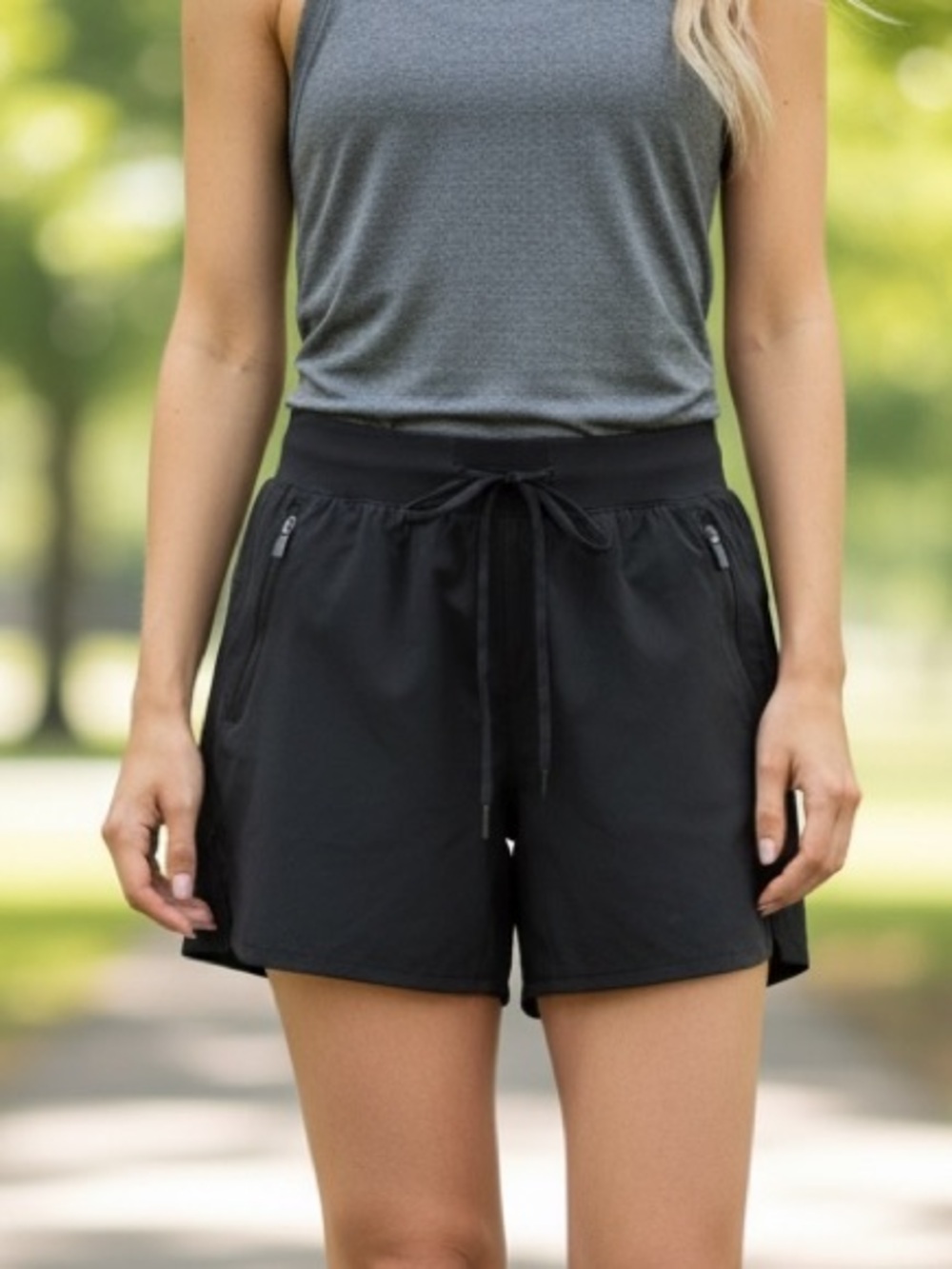 lululemon athletica Black Athletic Drawstring Shorts